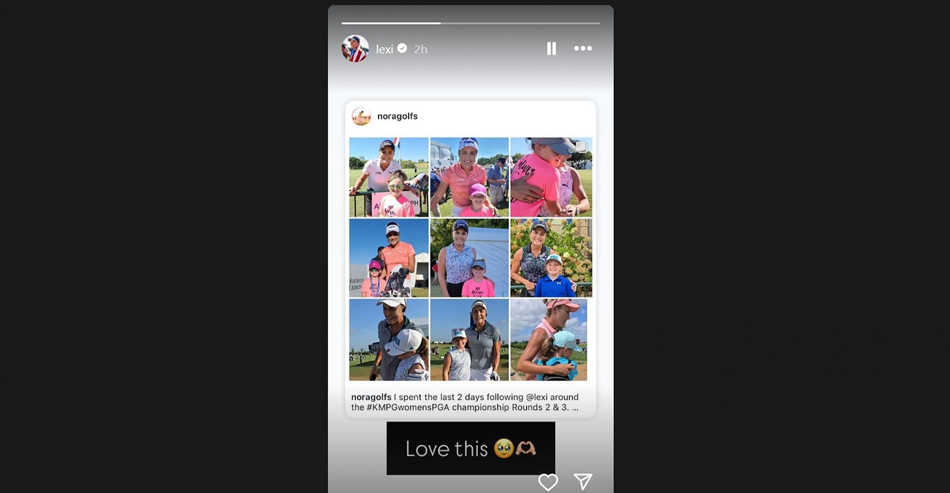 Lexi Thompson sends emotional message to fan's heartfelt gesture at KPMG Women’s PGA Championship 2025/@lexi